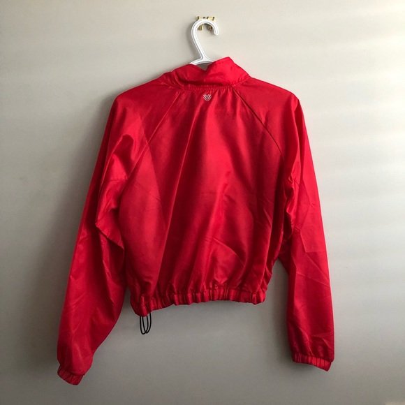 red cropped windbreaker - Picture 2 of 2